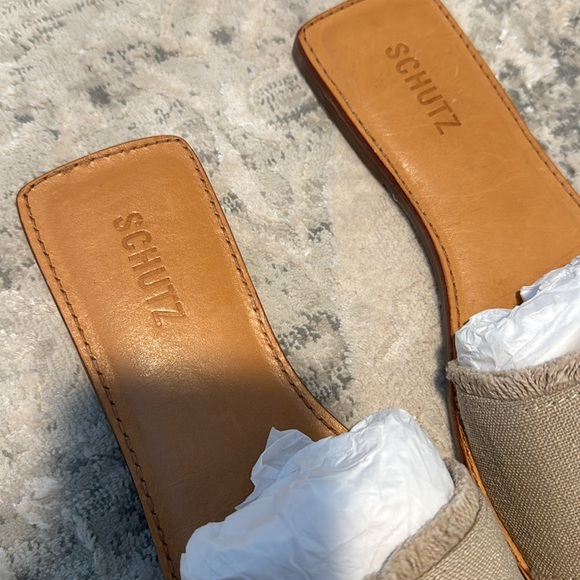 SCHUTZ Enola Linen Sandal - Picture 8 of 12